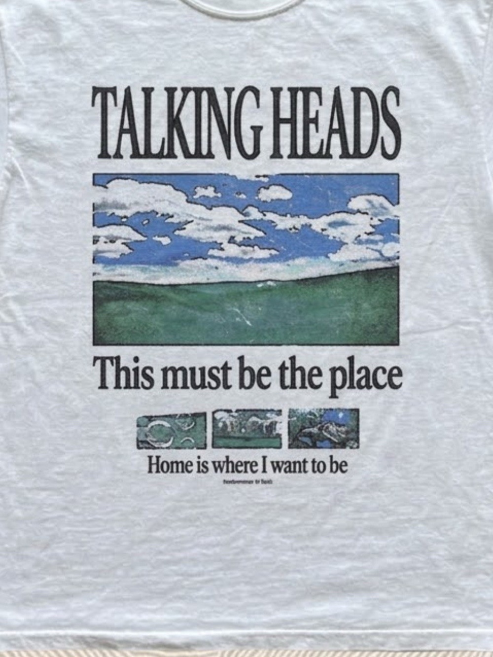 Gildan White Talking Heads 'This Must Be the Place' Graphic Tee - Picture 2 of 2